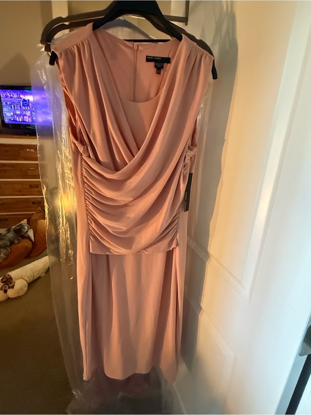 Maggie London Sleeveless Pink Dress NWT